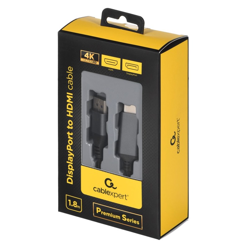 Gembird CC-DP-HDMI-4K-6 video cable adapter 1.8 m DisplayPort HDMI Type A (Standard) Black Gembird CC-DP-HDMI-4K-6 video cable adapter 1.8 m DisplayPort HDMI Type A (Standard) Black