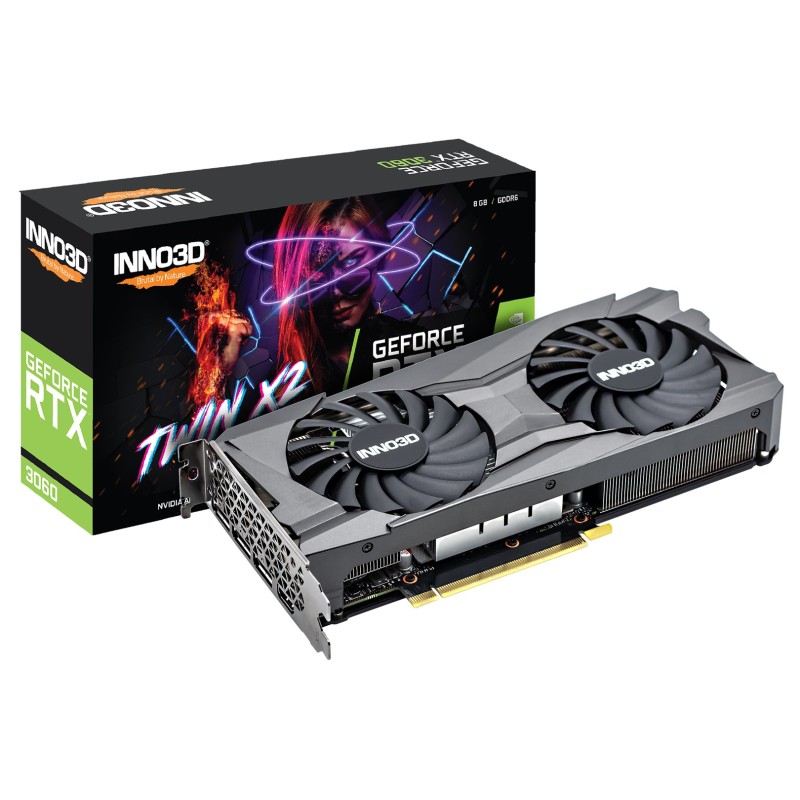 Inno3D GeForce RTX 3060 Twin X2 NVIDIA 8 GB GDDR6 Inno3D GeForce RTX 3060 Twin X2 NVIDIA 8 GB GDDR6