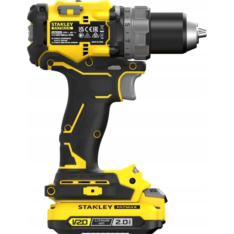 18V cordless drill/driver SFMCD725D2K STANLEY