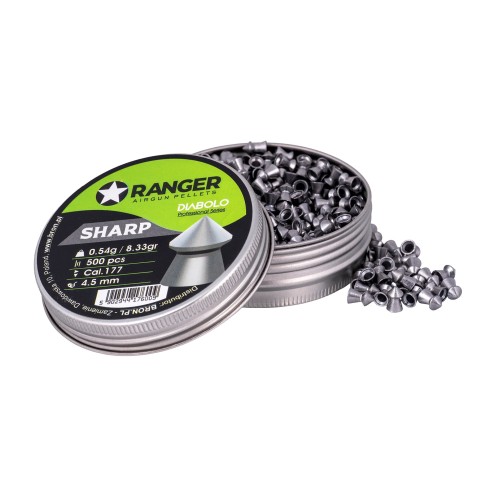 4.5 mm RANGER Diabolo Professional Sharp Point 500 pellets 4.5 mm RANGER Diabolo Professional Sharp Point 500 pellets