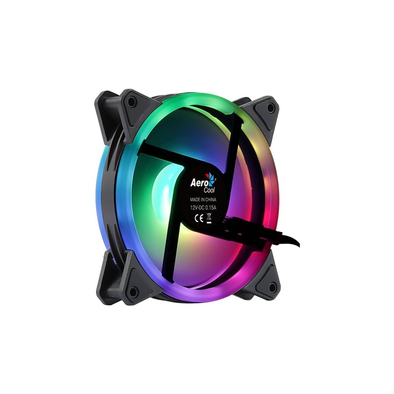 Aerocool Duo 12 ARGB 6-pin Computer case Fan 12 cm Black Aerocool Duo 12 ARGB 6-pin Computer case Fan 12 cm Black