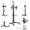 Gembird TVS-70T-02 Aluminum TV floor stand with caster wheels, 37 Gembird TVS-70T-02 Aluminum TV floor stand with caster wheels, 37