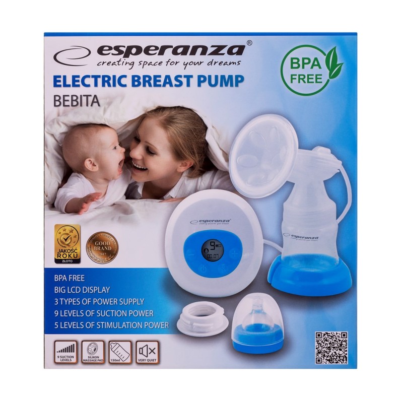 Esperanza ECM001B breast pump 1550 ml Electronic Esperanza ECM001B breast pump 1550 ml Electronic