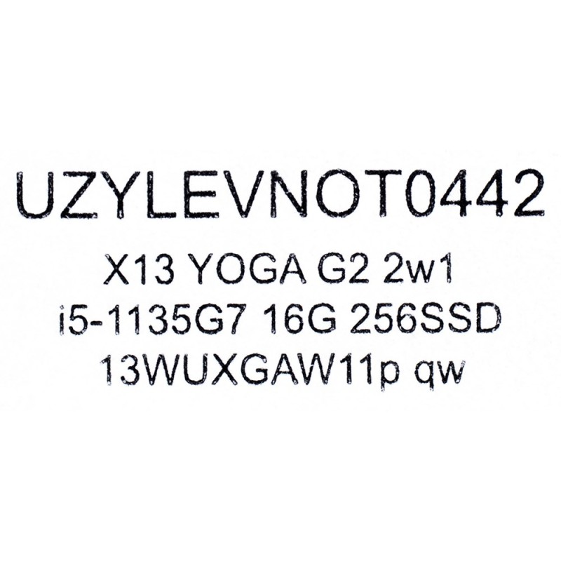 LENOVO ThinkPad X13 YOGA G2 2in1 i5-1135G7 16GB 256GB SSD 13,3 LENOVO ThinkPad X13 YOGA G2 2in1 i5-1135G7 16GB 256GB SSD 13,3