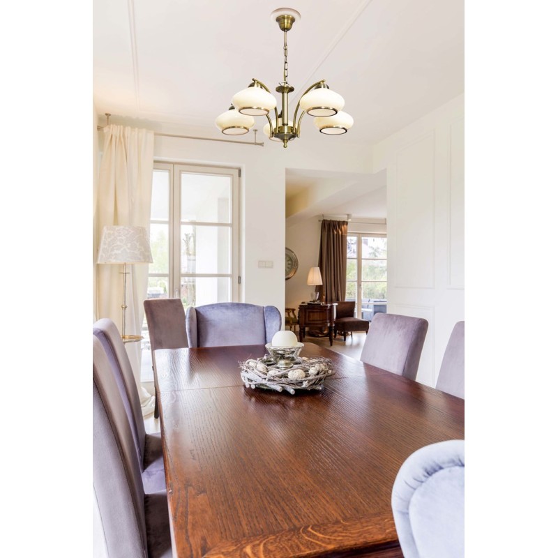 Activejet Classic ceiling chandelier pendant lamp RITA Patina 5xE27 for living room Activejet Classic ceiling chandelier pendant lamp RITA Patina 5xE27 for living room