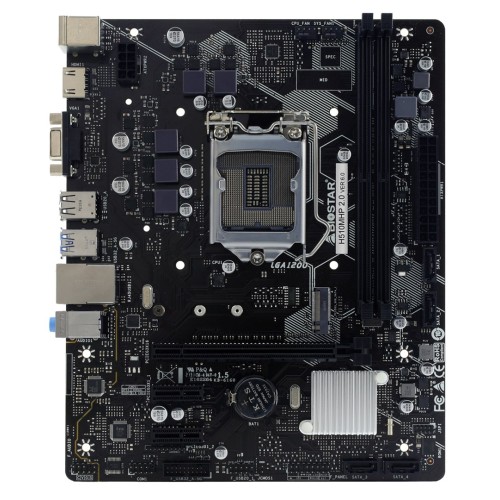 Biostar H510MHP 2.0 motherboard Intel H510 LGA 1200 (Socket H5) micro ATX Biostar H510MHP 2.0 motherboard Intel H510 LGA 1200 (Socket H5) micro ATX