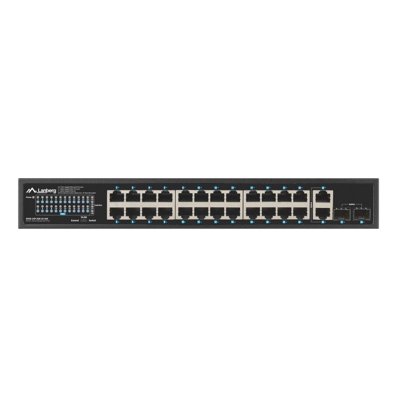 Lanberg RSGE-24P-2GE-2S-360 network switch Unmanaged Lanberg RSGE-24P-2GE-2S-360 network switch Unmanaged