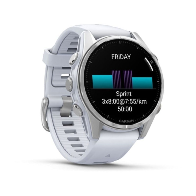 Garmin Fenix 8 AMOLED 43mm Srebrny Garmin Fenix 8 AMOLED 43mm Srebrny