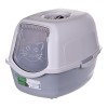 DIAMENTIQ BAYA whie/light grey -  cat litter box - 55,5 x 40 x 38,7 cm