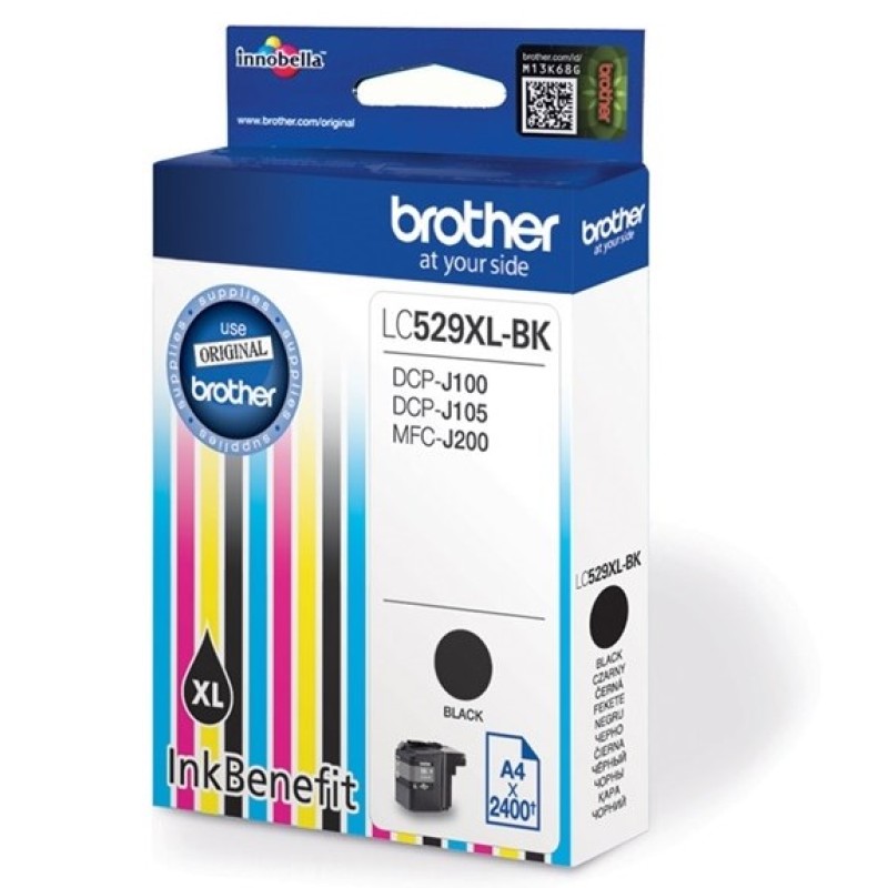 Brother LC529XL-BK ink cartridge Original Extra (Super) High Yield Black Brother LC529XL-BK ink cartridge Original Extra (Super) High Yield Black