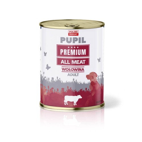 PUPIL Premium All Meat Beef - wet dog food - 800g PUPIL Premium All Meat Beef - wet dog food - 800g