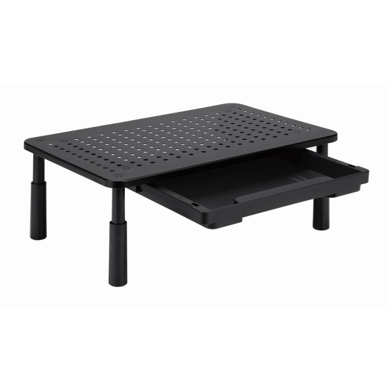 Gembird MS-TABLE-D-01 Adjustable monitor stand with drawer (rectangle)