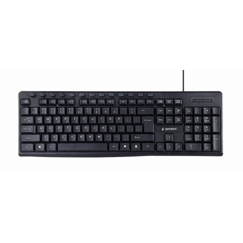 Gembird KB-UM-107 Multimedia keyboard, black, US-layout Gembird KB-UM-107 Multimedia keyboard, black, US-layout
