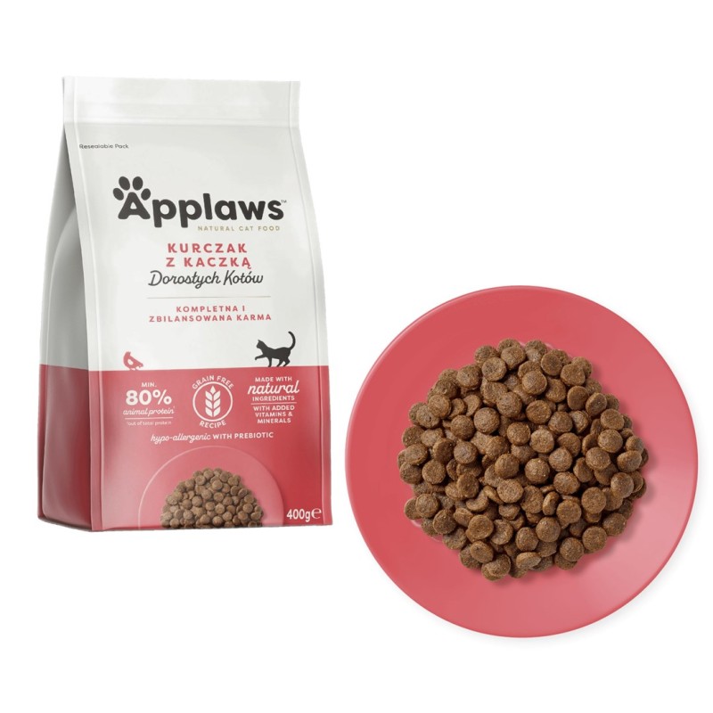 APPLAWS Adult Chicken with duck - dry cat food - 400g APPLAWS Adult Chicken with duck - dry cat food - 400g