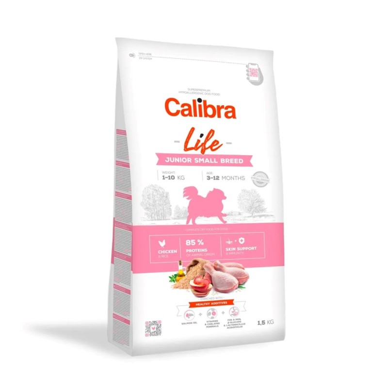 CALIBRA Dog Life Junior Small Breed Chicken - dry dog food - 1,5kg