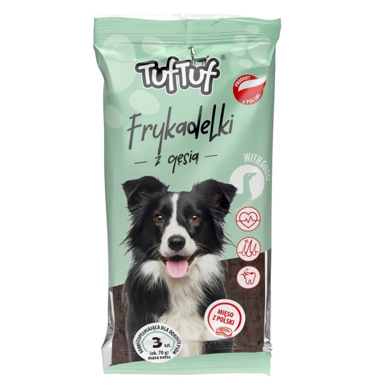 TUF TUF Meaty sticks with goose - dog treat - 70g