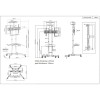 Manhattan TV & Monitor Mount, Trolley Stand, 1 screen, Screen Sizes: 37-65 Manhattan TV & Monitor Mount, Trolley Stand, 1 screen, Screen Sizes: 37-65