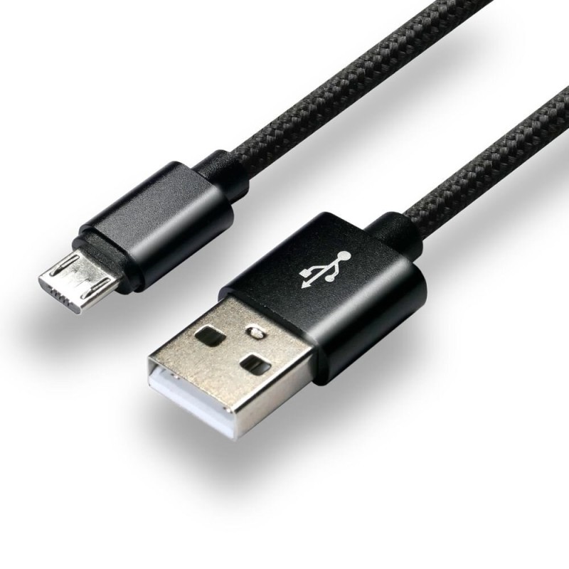 everActive cable micro USB 1m - Black, braided, quick charge, 2,4A - CBB-1MB everActive cable micro USB 1m - Black, braided, quick charge, 2,4A - CBB-1MB