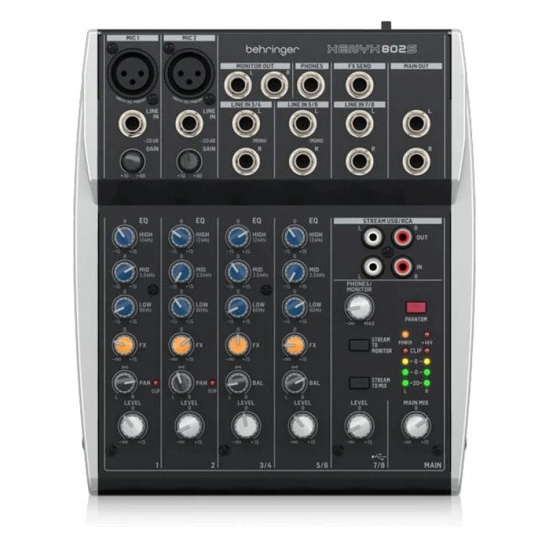 Behringer XENYX 802S - analogue audio mixer Behringer XENYX 802S - analogue audio mixer