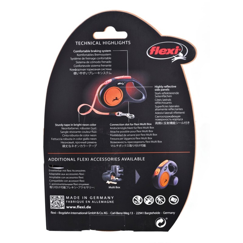 Flexi New Neon M 5 m Dog Retractable lead