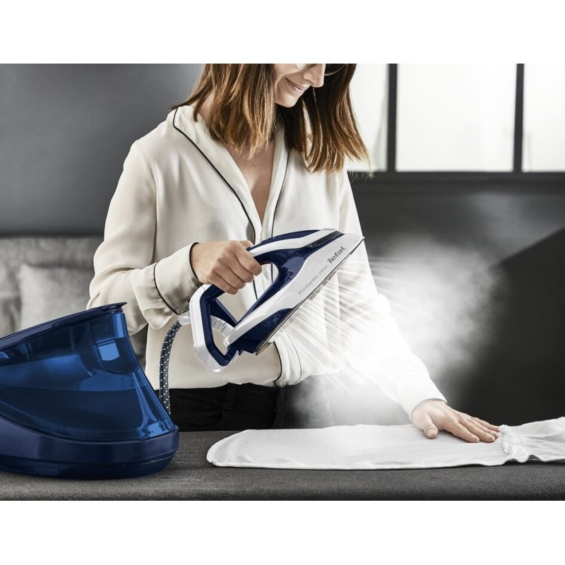 Tefal Pro Express Vision GV9812 3000 W 1.1 L Durilium AirGlide Autoclean soleplate Blue, White Tefal Pro Express Vision GV9812 3000 W 1.1 L Durilium AirGlide Autoclean soleplate Blue, White