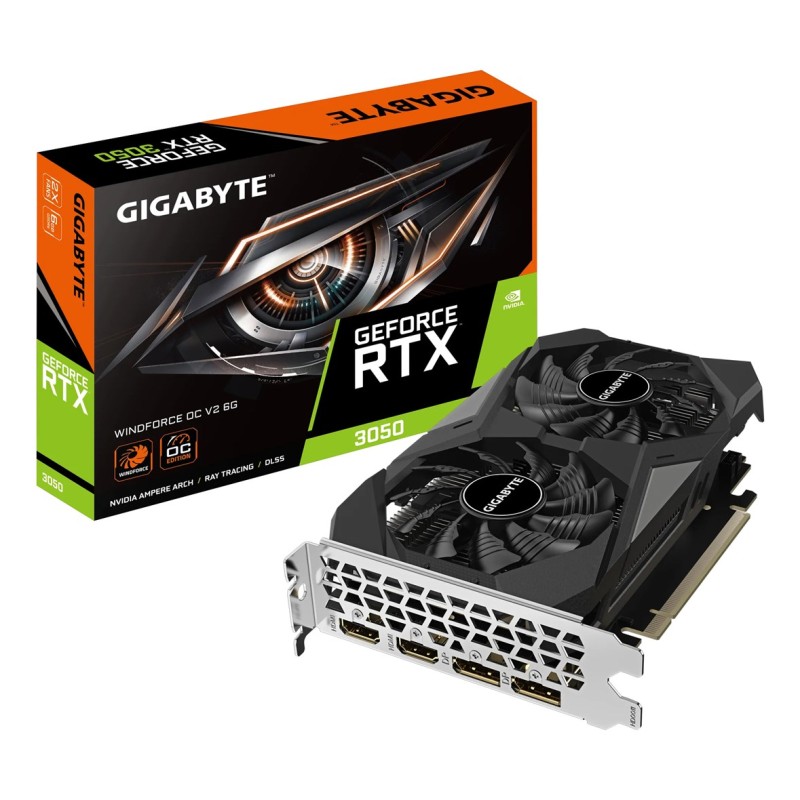 Karta graficzna Gigabyte GeForce RTX 3050 WINDFORCE OC 6GB Karta graficzna Gigabyte GeForce RTX 3050 WINDFORCE OC 6GB