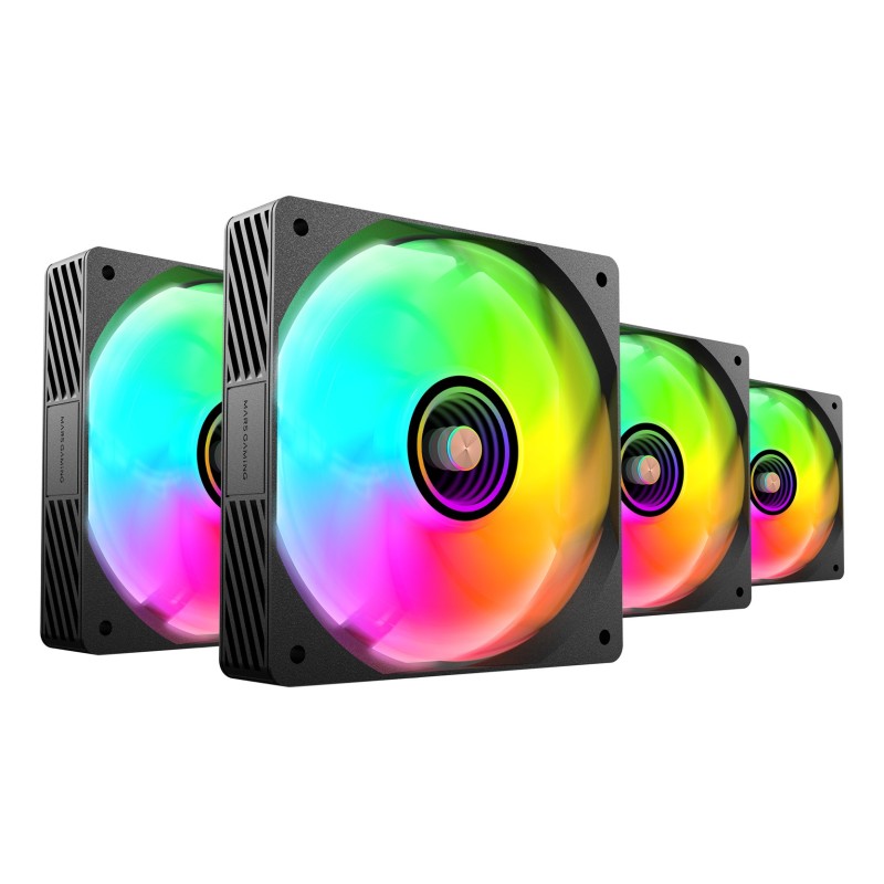 Mars Gaming MFSI4KIT computer cooling system Computer case Fan 12 cm Black