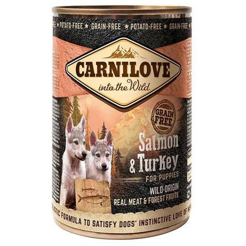 CARNILOVE Into the Wild Salmon&Turkey for Puppies - Wet dog food - 400 g CARNILOVE Into the Wild Salmon&Turkey for Puppies - Wet dog food - 400 g
