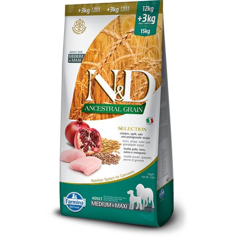 Farmina Pet Food N&D Ancestral Grain Canine 15 kg Adult Chicken Farmina Pet Food N&D Ancestral Grain Canine 15 kg Adult Chicken