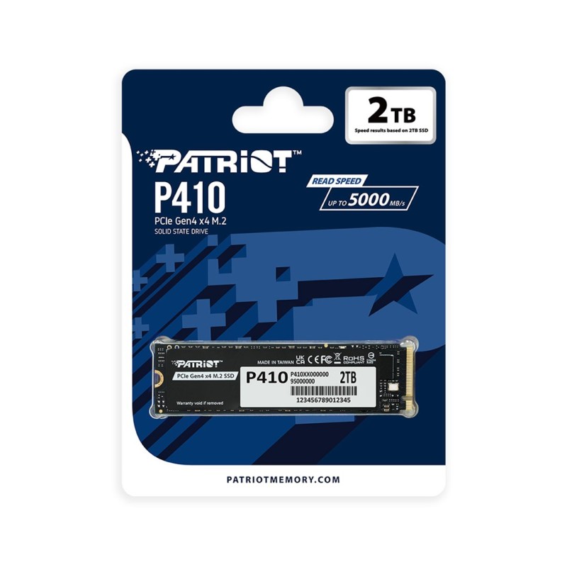 SSD Patriot Viper P410 M.2 PCI-Ex4 NVMe 1.4 2TB 5GB/s (P410P2TBM28H) SSD Patriot Viper P410 M.2 PCI-Ex4 NVMe 1.4 2TB 5GB/s (P410P2TBM28H)