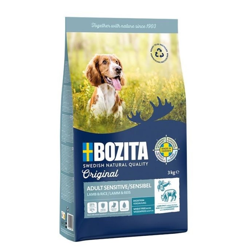 BOZITA Original Adult Sensitive Digestion Lamb - dry food for dogs - 3kg BOZITA Original Adult Sensitive Digestion Lamb - dry food for dogs - 3kg