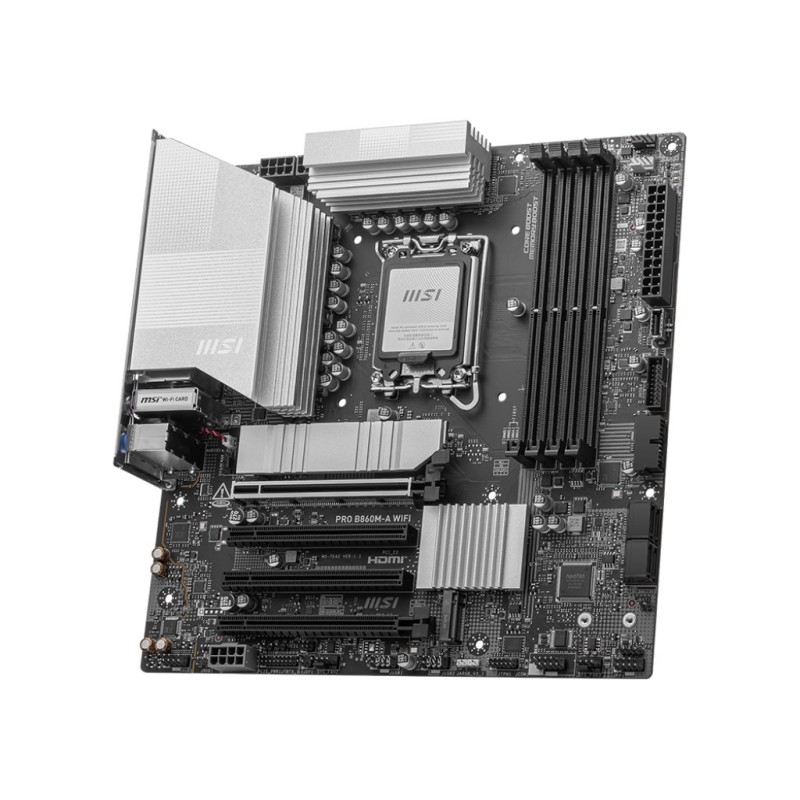 MSI PRO B860M-A WIFI motherboard Intel B860 LGA 1851 (Socket V1) micro ATX MSI PRO B860M-A WIFI motherboard Intel B860 LGA 1851 (Socket V1) micro ATX
