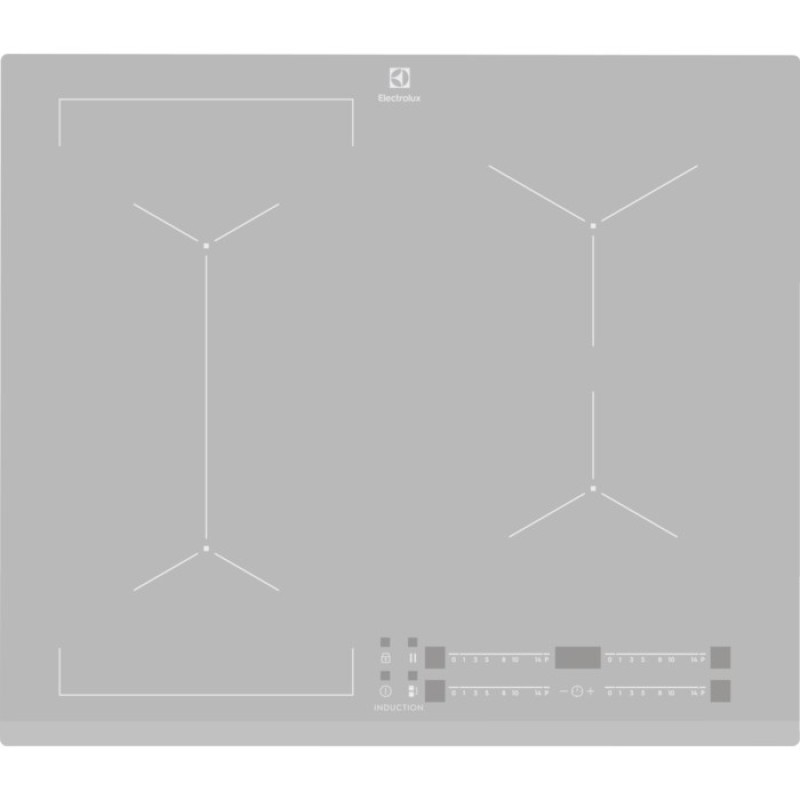 Electrolux EIV63440BS Silver Built-in Zone induction hob 4 zone(s)