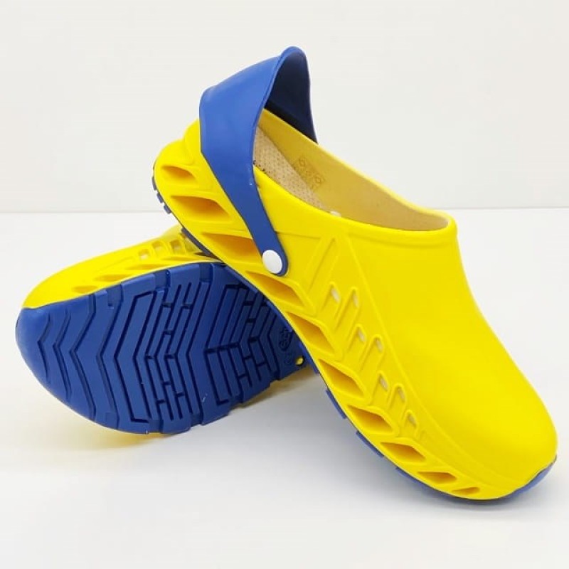 Scholl Evoflex - unisex clogs yellow, size 38 Scholl Evoflex - unisex clogs yellow, size 38