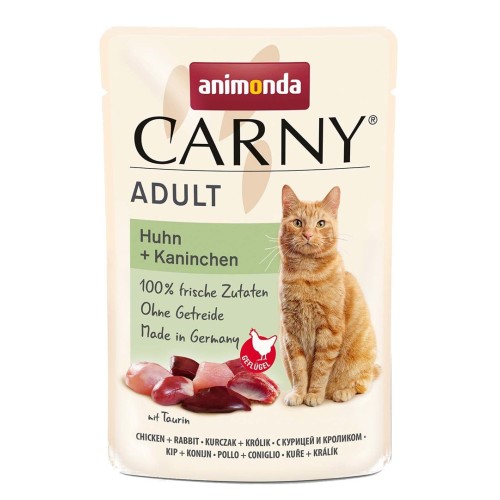 ANIMONDA Carny Adult Chicken and rabbit - wet cat food - 85g ANIMONDA Carny Adult Chicken and rabbit - wet cat food - 85g