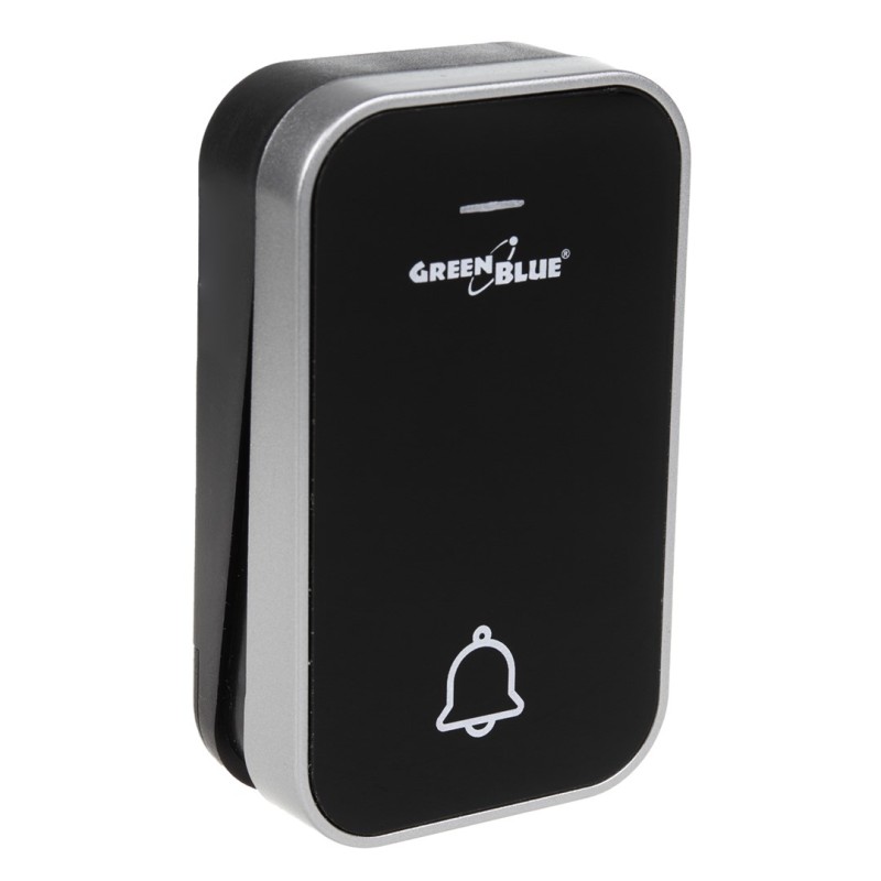 GreenBlue GB157 B Kinetic Battery-free Wireless Dorr Bell, Melodies, Black, Range up to 200m, IP44 GreenBlue GB157 B Kinetic Battery-free Wireless Dorr Bell, Melodies, Black, Range up to 200m, IP44