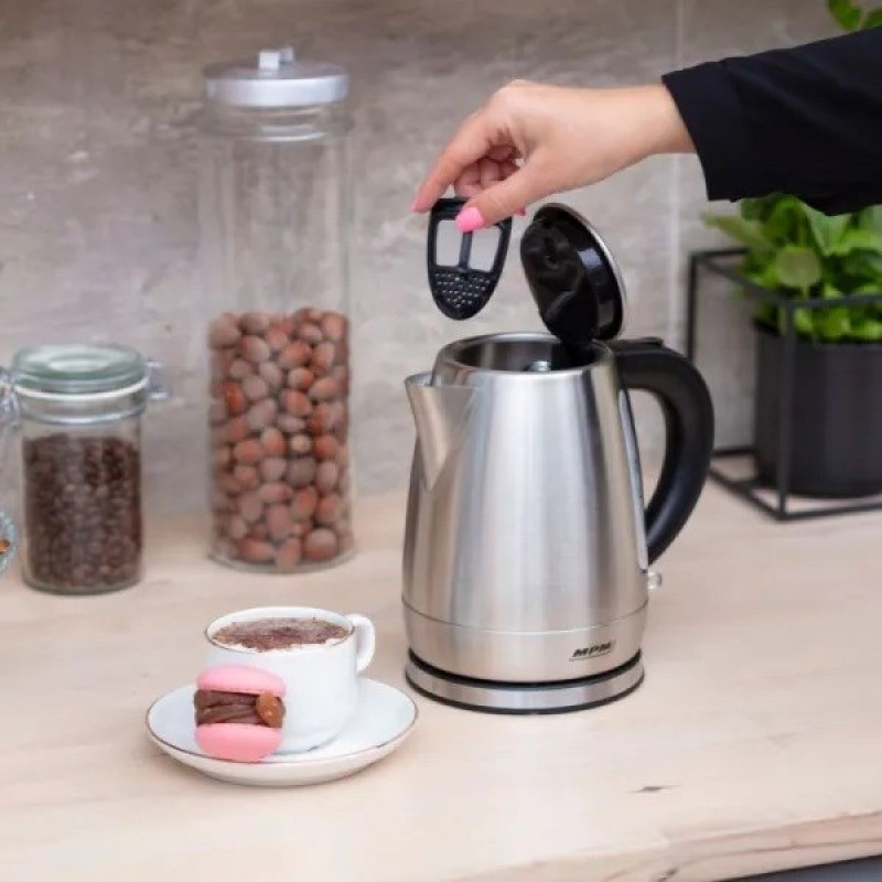 MPM MCZ-118 electric kettle 1 L 1630 W Steel