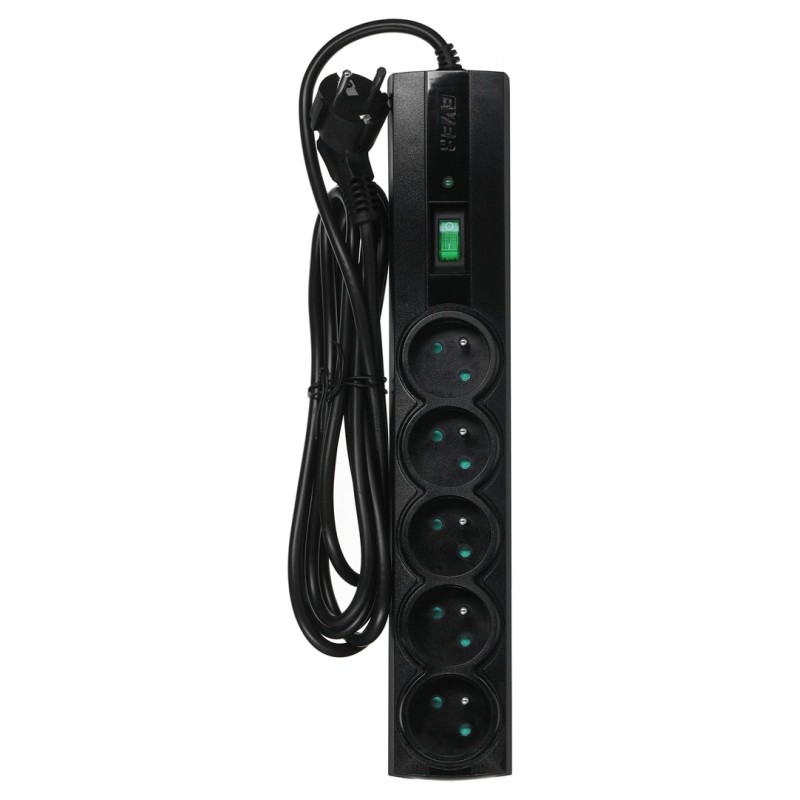 Ever CLASSIC 3m Black 5 AC outlet(s) 250 V Ever CLASSIC 3m Black 5 AC outlet(s) 250 V