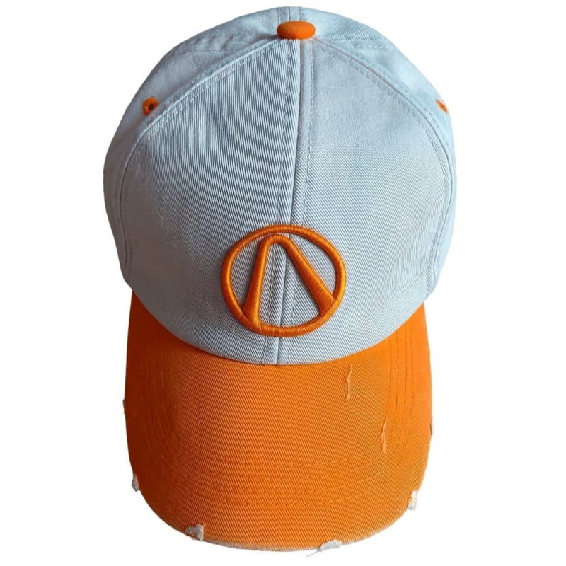 Cap Good Loot Borderlands 4 Vault Hunter Vintage Baseball Hat White, Orange Cap Good Loot Borderlands 4 Vault Hunter Vintage Baseball Hat White, Orange