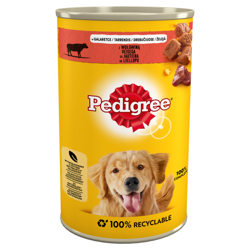 Pedigree 5900951015854 dogs moist food Beef Adult 1.2 kg Pedigree 5900951015854 dogs moist food Beef Adult 1.2 kg
