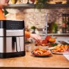 Tefal Easy Fry & Grill EY505D Single 4.2 L Stand-alone 1550 W Hot air fryer Stainless steel Tefal Easy Fry & Grill EY505D Single 4.2 L Stand-alone 1550 W Hot air fryer Stainless steel