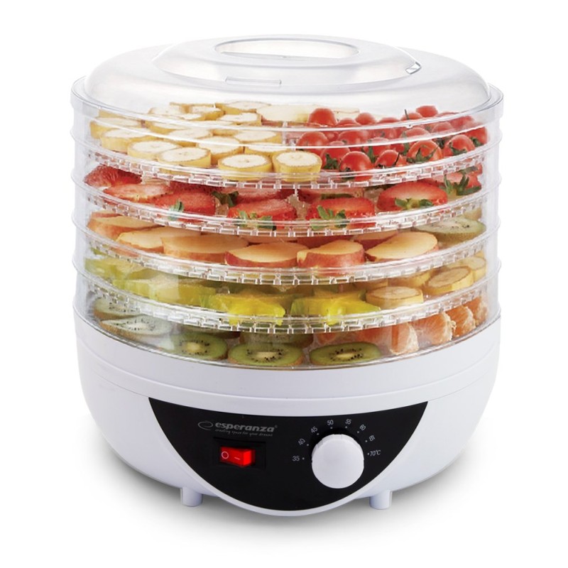 Esperanza EKD002 food dehydrator Black,Transparent,White 250 W