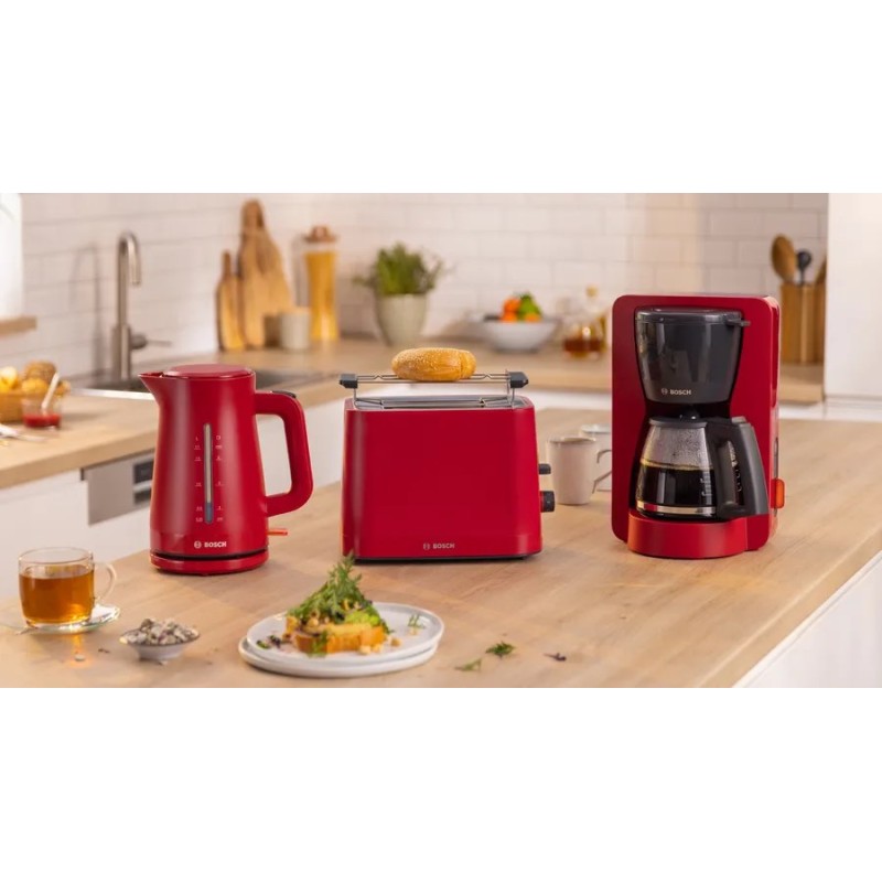 Bosch TWK3M124 electric kettle 1.7 L 2400 W Red Bosch TWK3M124 electric kettle 1.7 L 2400 W Red