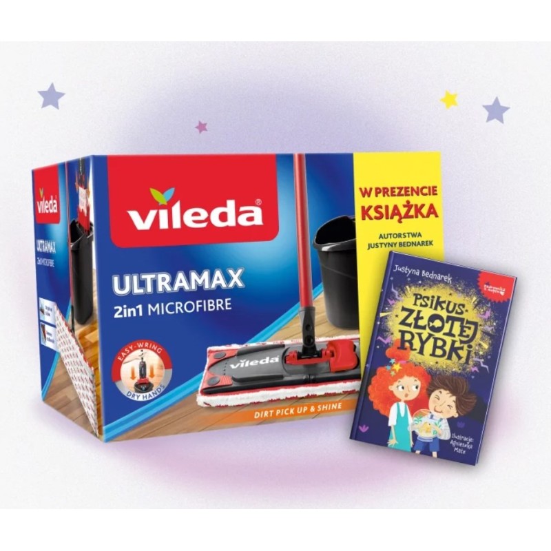 Vileda Ultramax BOX mop and bucket + children's book Vileda Ultramax BOX mop and bucket + children's book