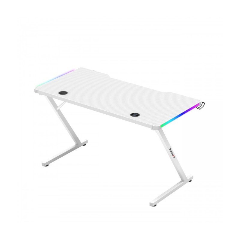 Huzaro Hero 2.5 White RGB gaming desk Huzaro Hero 2.5 White RGB gaming desk