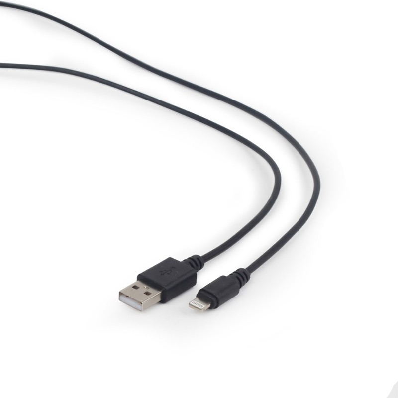 Gembird CC-USB2-AMLM-1M lightning cable Black Gembird CC-USB2-AMLM-1M lightning cable Black