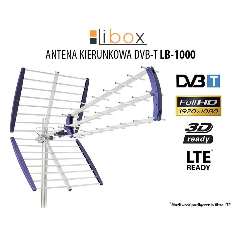 Libox LB-1000, Antena TV DVB-T - 16,5 dB Libox LB-1000, Antena TV DVB-T - 16,5 dB
