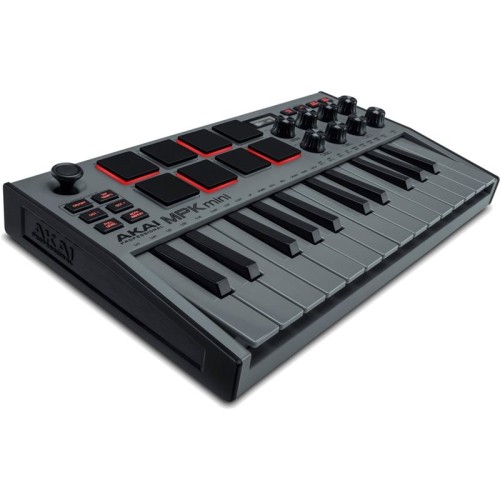 AKAI MPK Mini MK3 Control keyboard Pad controller MIDI USB Black, Grey AKAI MPK Mini MK3 Control keyboard Pad controller MIDI USB Black, Grey