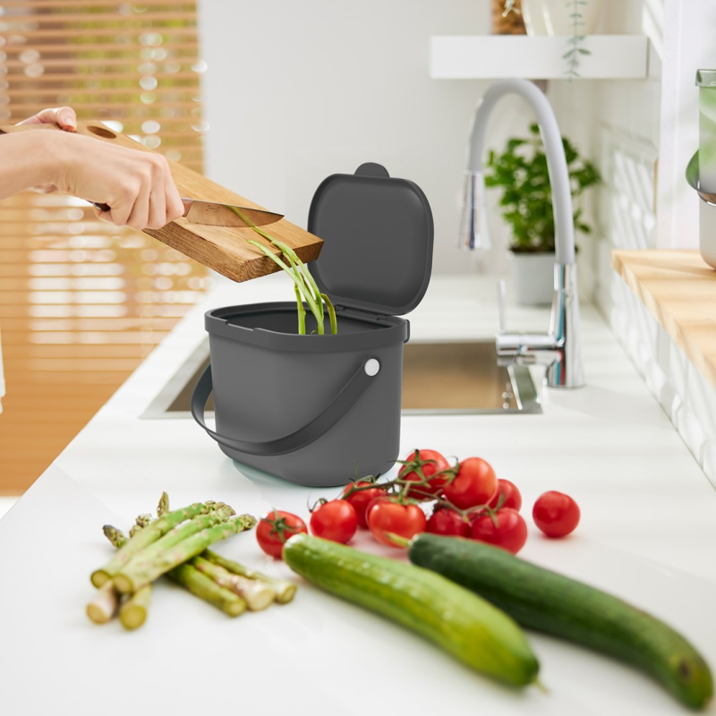 ROTHO Albula Anthracite - waste sorting container - 3,2l ROTHO Albula Anthracite - waste sorting container - 3,2l