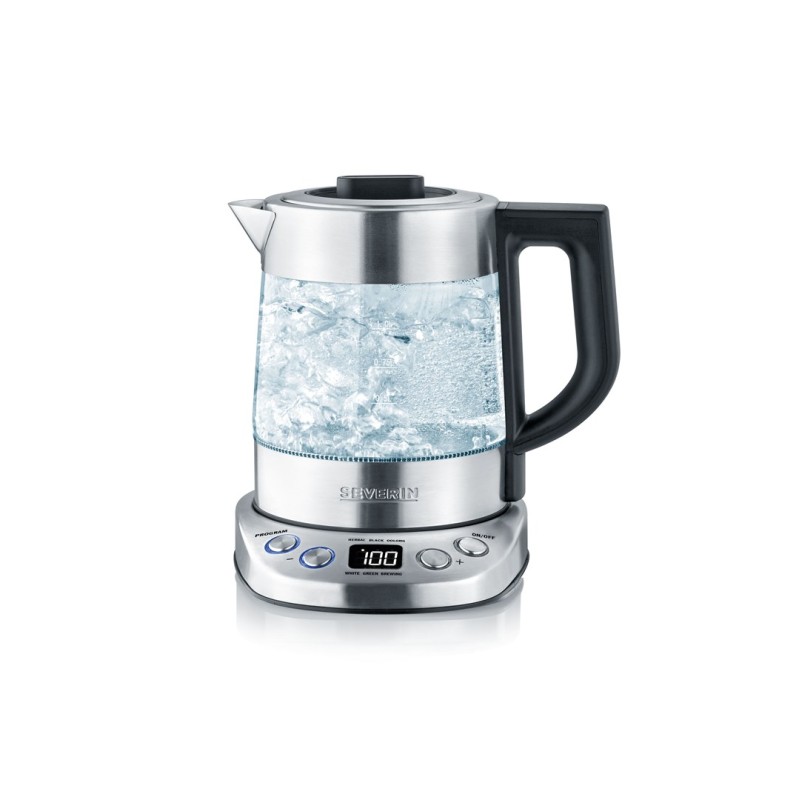 SEVERIN ELECTRIC KETTLE, GLASS, 1 L, 2200W WK3473 SEVERIN ELECTRIC KETTLE, GLASS, 1 L, 2200W WK3473